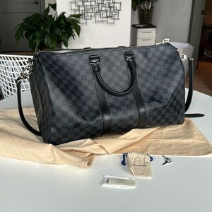 Louis Vuitton Keepall Bandoulière 45 - Damier Graphite